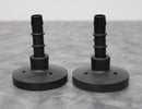 x2 VirTis Wide Mouth Fast Freeze Flask Snap-On Lids with Straight Nylon Adapters