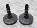 x2 VirTis Wide Mouth Fast Freeze Flask Snap-On Lids with Straight Nylon Adapters