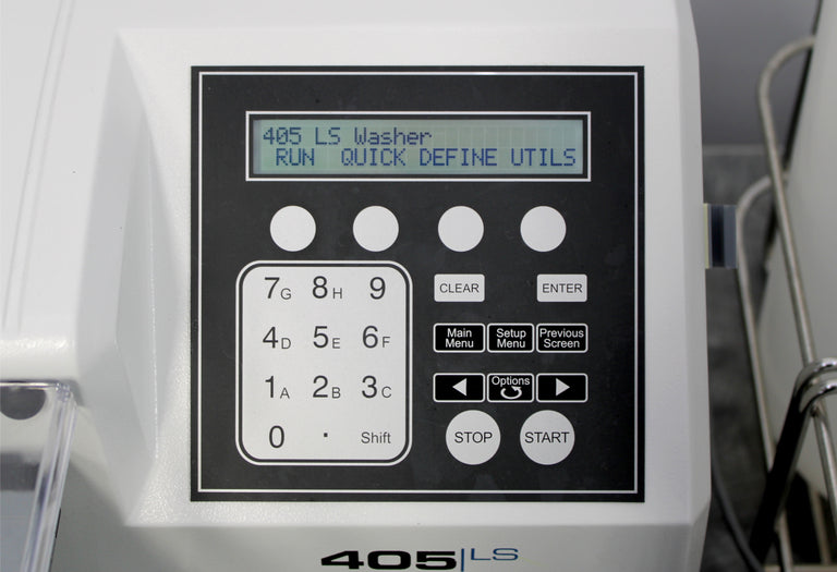 BioTek 405LS 96-Well Microplate Washer 405LSR with Vacuum Pump and Bottles