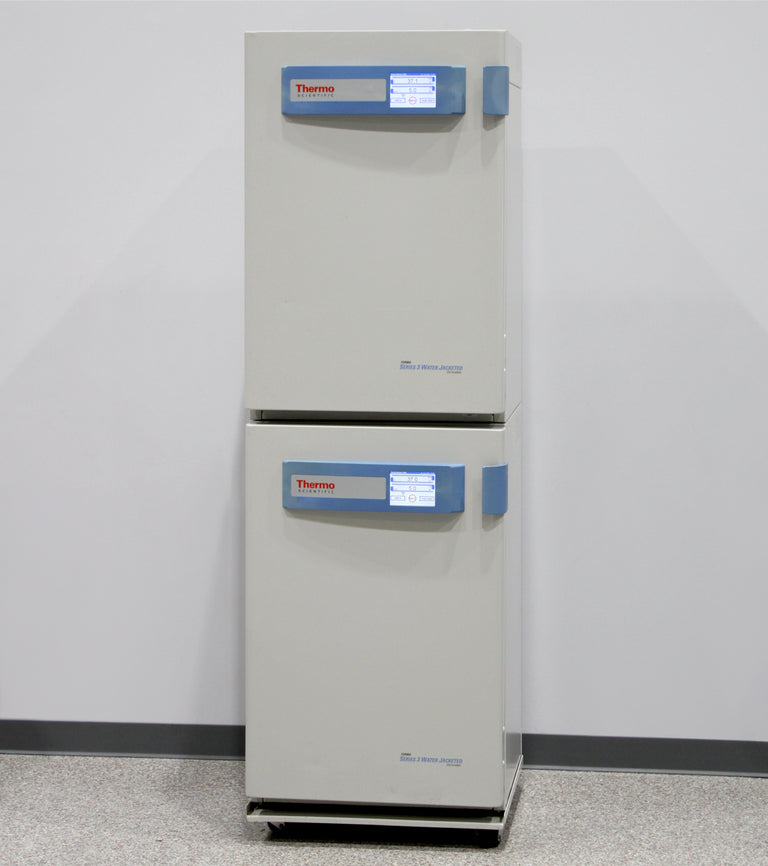 Thermo Forma 4110 Series 3 Water Jacketed Stacked CO2 Incubators 115V with Cart