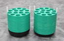 x2 Beckman Coulter 14x15mL Swing Bucket Allegra Rotor Adapters 7-Disk 339180