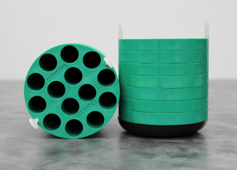 x2 Beckman Coulter 14x15mL Swing Bucket Allegra Rotor Adapters 7-Disk 339180