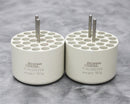 x2 Beckman Coulter 392259 Centrifuge Rotor Bucket Cell Culture Adapters 25x1-2mL