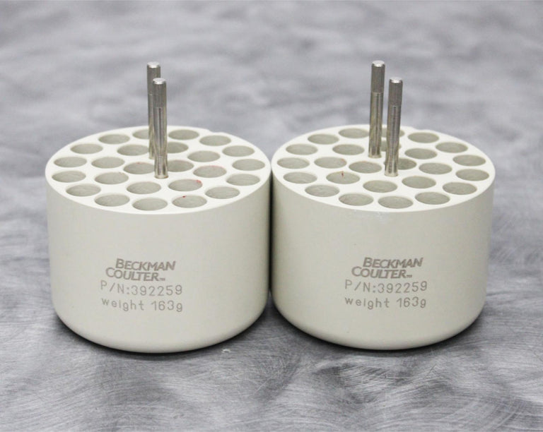 x2 Beckman Coulter 392259 Centrifuge Rotor Bucket Cell Culture Adapters 25x1-2mL