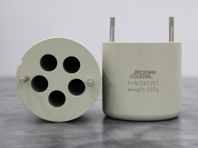 x2 Beckman Coulter 392253 Centrifuge Rotor Bucket Tube Adapters 5x15mL