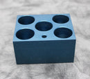 VWR 13259-254 Aluminum Heating Block Conical Tube 5X50 mL with Thermometer Well