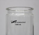 SP Scientific VirTis Wide Mouth 1200mL Flask - Cap with Straight SS Adapter