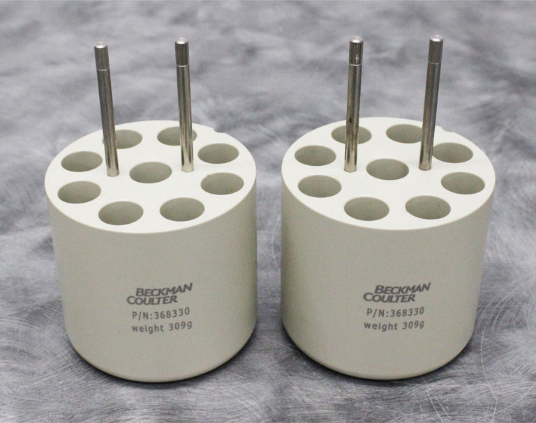x2 Beckman Coulter 368330 Centrifuge Swing Bucket Rotor Adapter 9x15mL Conical