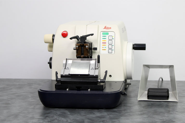 Leica RM 2155 Motorized Rotary Microtome with Knife Holder and Foot Switch