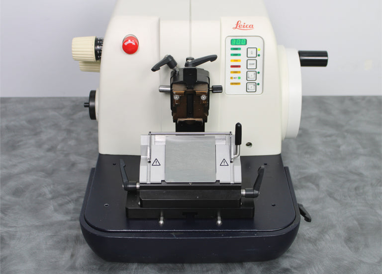 Leica RM 2155 Motorized Rotary Microtome with Knife Holder and Foot Switch