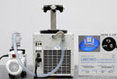 Labconco FreeZone 2.5L Lyophilizer Benchtop Freeze Dryer back panel, label with serial number, plug