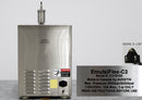 Avestin EmulsiFlex-C3 High-Pressure Homogenizer back panel, label with serial number, plug