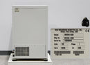 New Brunswick Innova 4230 Refrigerated Incubator Shaker back panel, label with serial number, plug