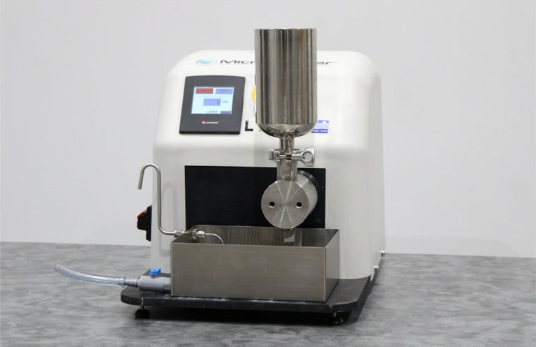 Microfluidics LM10 Microfluidizer High Shear Fluid Processor Lab Homogenizer