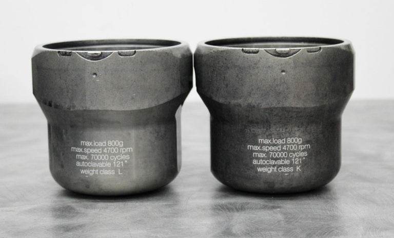 x2 Thermo Scientific Centrifuge Rotor Buckets 750mL Autoclavable 75003608