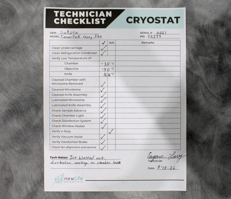 Sakura Tissue-Tek Cryo3 Flex D 6201 Cryostat Microtome 115/120V