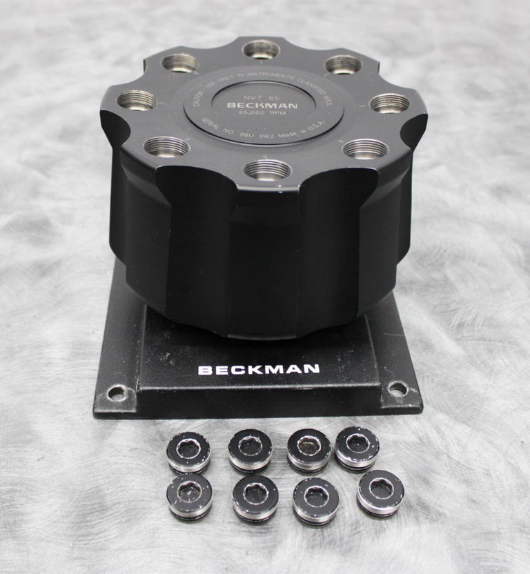 Beckman Coulter 362755 Centrifuge Near Vertical Rotor NVT65 and Caps 65K RPM