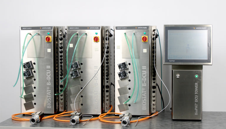 x3 Sartorius BioStat B-DCU II DCU Supply Towers and BioPAT w/ Touch Panel
