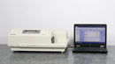 Molecular Devices SpectraMax M2e Multimode Microplate Reader and Laptop
