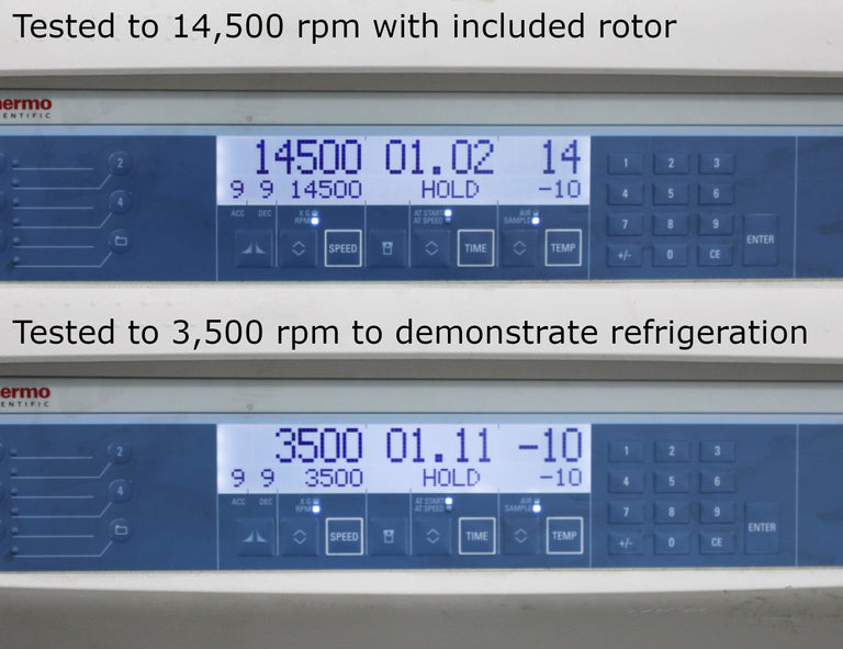 Thermo Heraeus Multifuge X3 FR Floor Centrifuge 120V and F15-8x50cy Rotor
