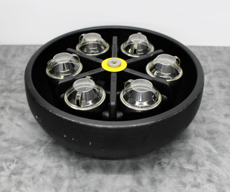 Sorvall H6000A/HBB-6 Centrifuge Swinging Bucket Rotor w/Buckets & Lids for RC3BP