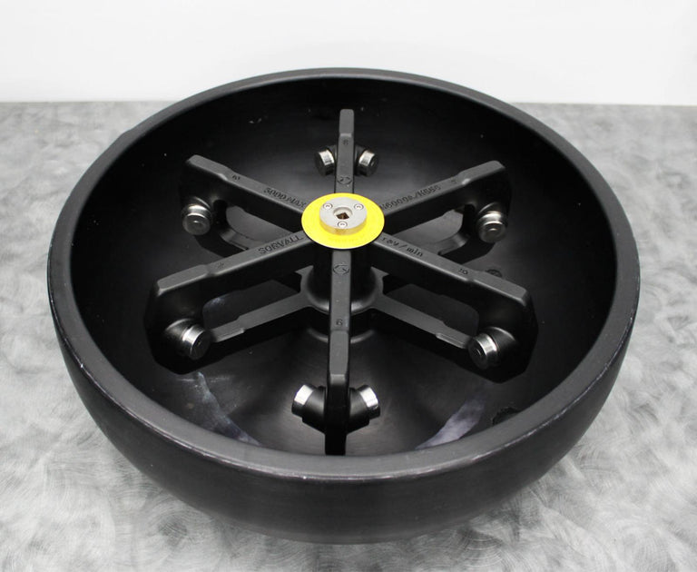 Sorvall H6000A/HBB-6 Centrifuge Swinging Bucket Rotor w/Buckets & Lids for RC3BP