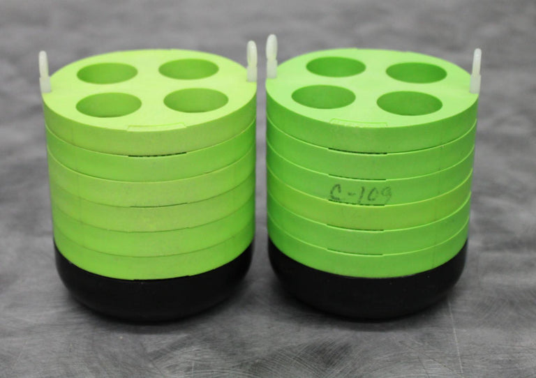 x2 Beckman Coulter 6-Disc Swing Bucket Rotor Tube 4x50mL Adapters 345371