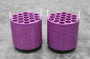 x2 Beckman Coulter 341939 Centrifuge Rotor Bucket 7-Disc Adapters 19x12mL