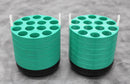 x2 Beckman Coulter 349950 Centrifuge Rotor Bucket 14 x 15mL Tube Adapters