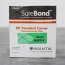 Avantik SureBond SL6332-3 Charged Microscope Slides Green 90° Corners 2Pks 144ct