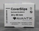 Avantik Premium Microscope Coverslips 24x60mm No.1 Thickness SL6046-B CS/10 Pks