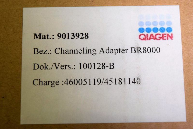 Qiagen BioRobot Channeling Adapter BR8000 96-Well Plate Warranty