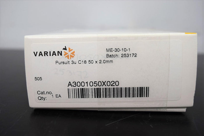 "NIB" Varian A3001050X020 Pursuit 3u C18 50x2.0mm HPLC Column with Warranty