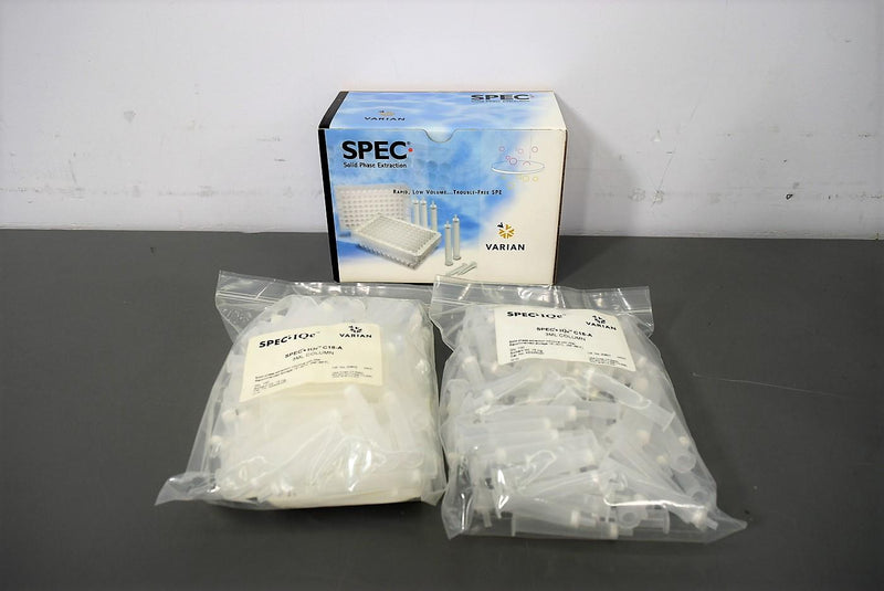 Varian C18-A SPEC-IQe w/ Filters 3mL Volume (2) 100pc  Bags A5325020 Warranty
