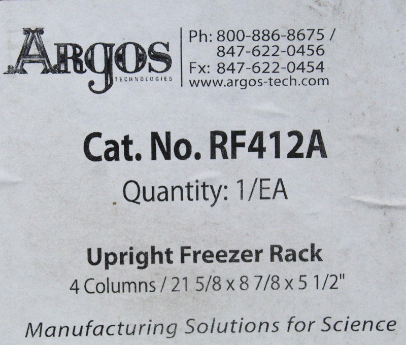 Argos RF412A Upright Freezer Rack 4-Sections Side Access 