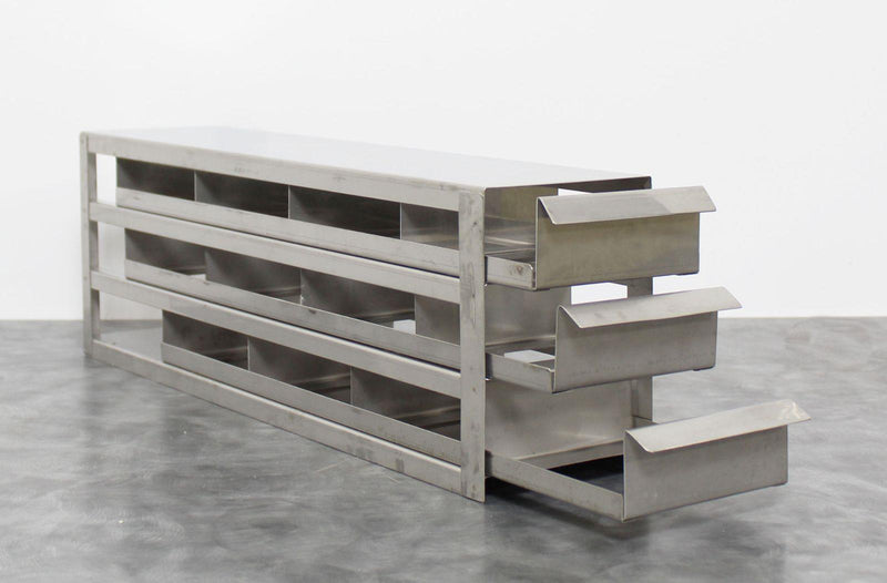 Upright Freezer Rack 3 Drawer Holds 12x 2Inch Freezer Boxes 