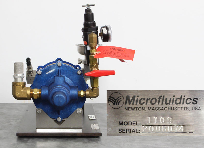Microfluidics M-110S rear panel