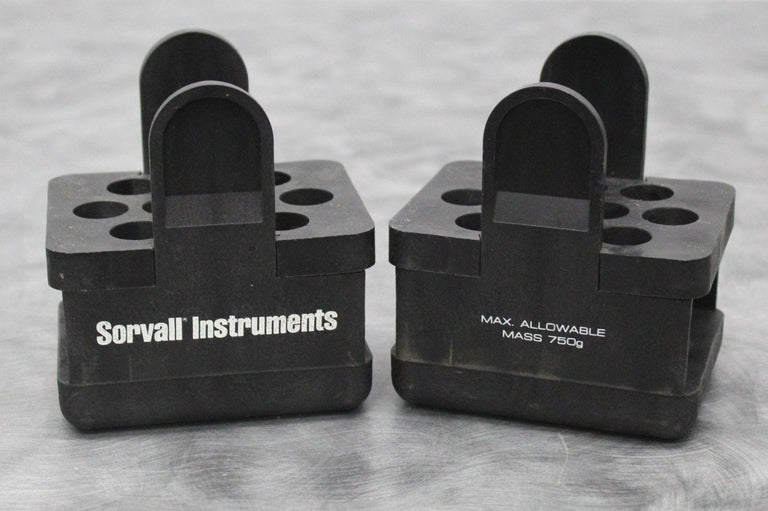 Lot of 2 Sorvall 00884 Centrifuge Swing Bucket Rotor Adapters 10 x 15mL