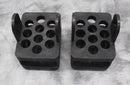 Lot of 2 Sorvall 00884 Centrifuge Swing Bucket Rotor Adapters 10 x 15mL top view