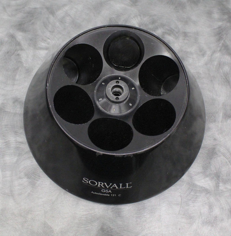 Sorvall GSA 6x250mL Fixed Angle Centrifuge Rotor top view