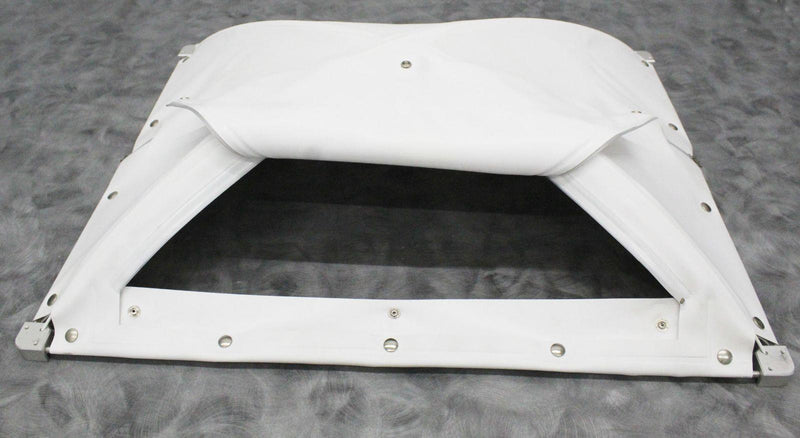 Wave Biotech 20/50EH White Tent Canopy Cover front zipper opened 