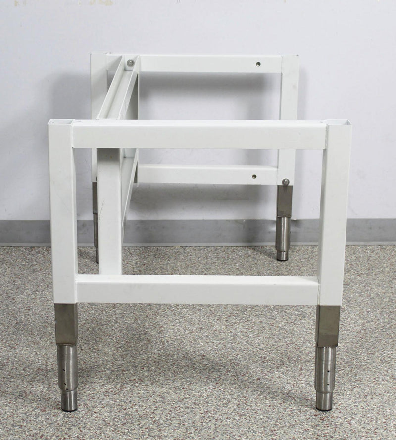 White Heavy Duty Biological Safety Adjustable Height Cabinet Stand right side view