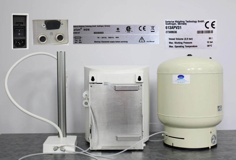 Sartorius Stedim Arium 61316 Reverse Osmosis Water Purification System w/ Tank