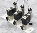 Lot of 3 Asco SC G325B038V Solenoid Valves 2-Port Mounted Air/Water/Oil