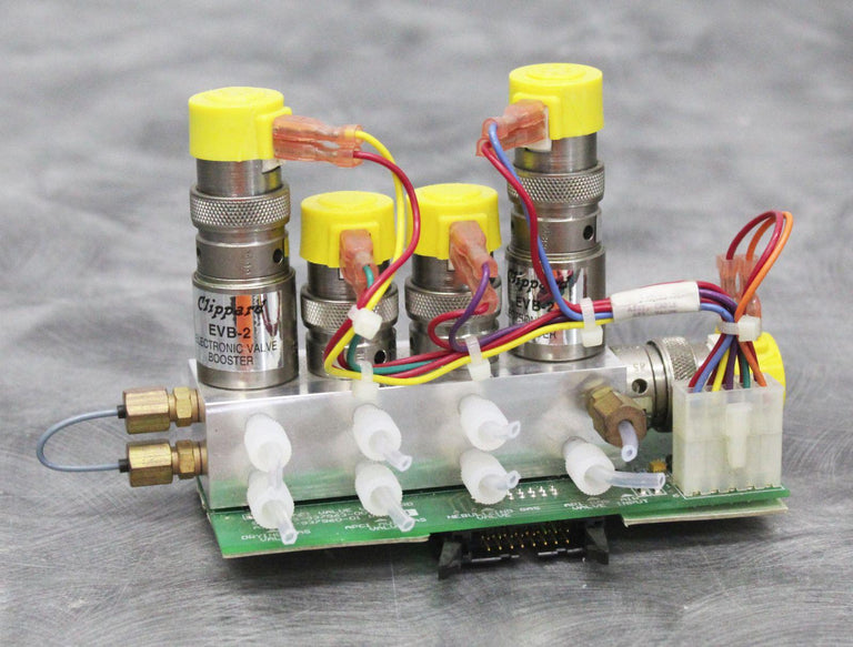Clippard Electronic Valves and Valve Boosters Manifold on API Valve Board