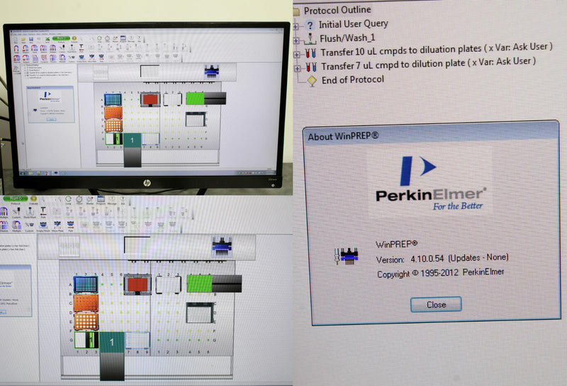 Perkin Elmer JANUS BioTx Pro Varispan 8 & MDT 96 & PlateStak w PC & Software