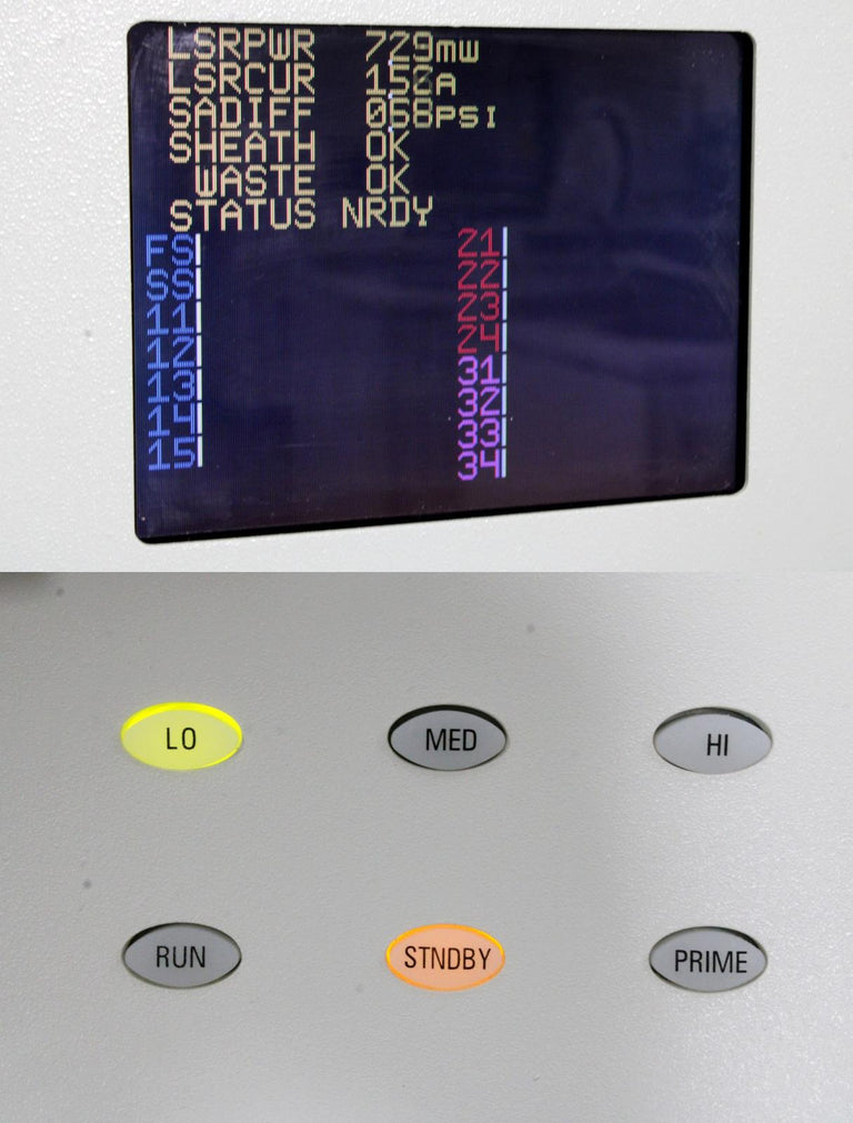 Becton Dickinson FACSCalibur Flow Cytometer w Cytek DxP Multi-Color