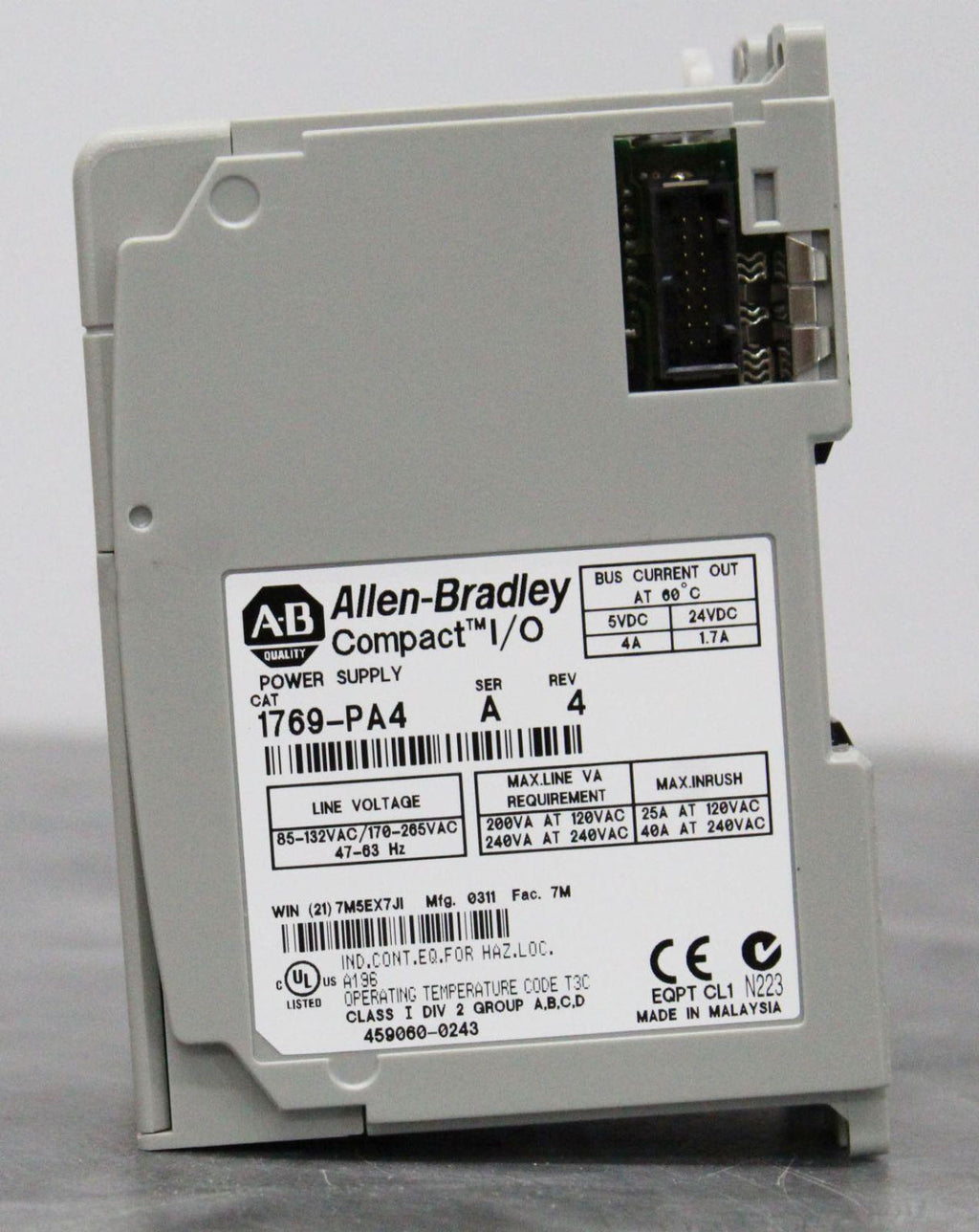 Allen-Bradley 1769-PA4 CompactLogix Power Supply Module
