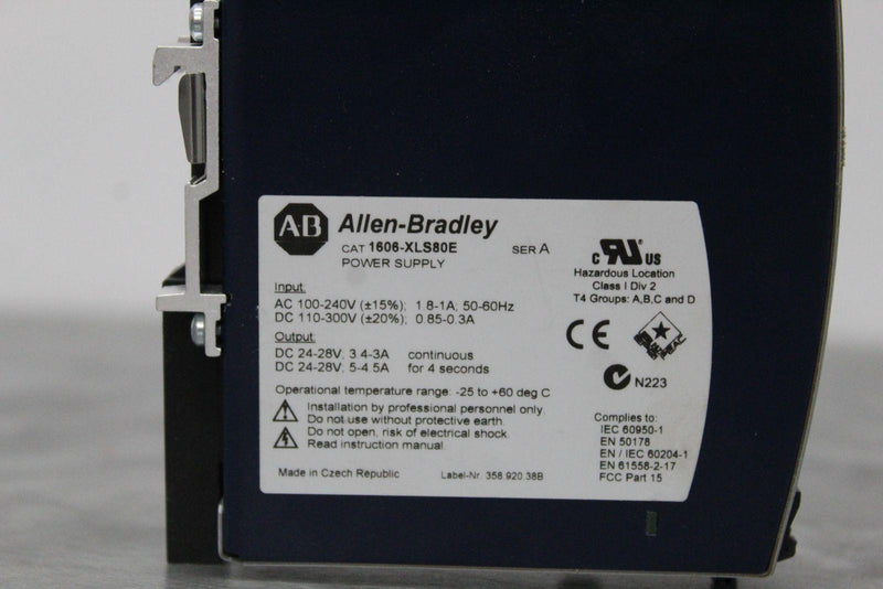 Allen-Bradley 1606-XLS80E Power Supply Module 100-240VAC, 24-28VDC