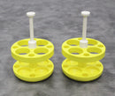 Lot of 2 Beckman Coulter 359486 Tube Rack Adapters 4 x 50mL 29mm Diameter